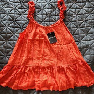 Forever 21 Tank Top Orange NWT Size M